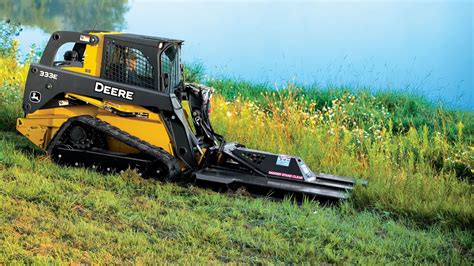 john deere skid steer brush cutting